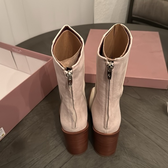 Franco Sarto Steviena Womens Leather Square Toe Mid-Calf Boots - Picture 8 of 10